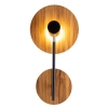 Ścienna lampa okrągła Dot QN-DOT-WB1-TEAK drewniana brązowy czarny