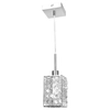 LAMPA wisząca CLARIS P8184/1L AUHILON kryształowa OPRAWA zwis kostka glamour crystal chrom przezroczysta