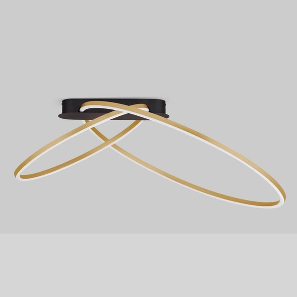 Nasufitowa lampa jadalniana COMARAPA LE44671 LED 42W 3000K pierścienie złota