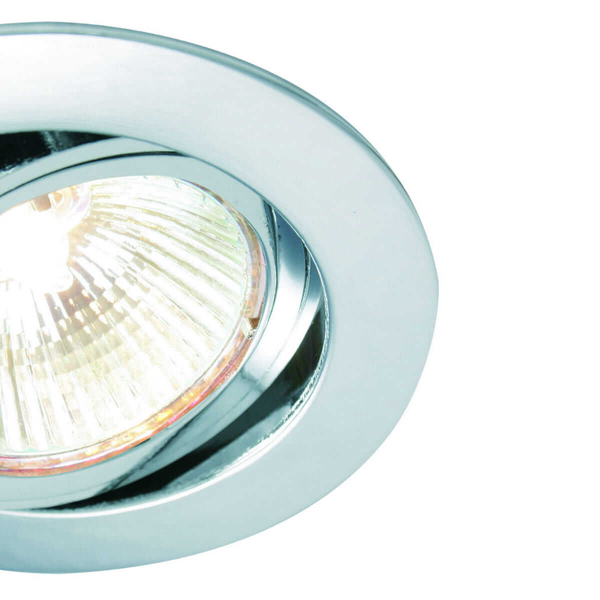 Wpuszczana lampa sufitowa Cast 52332 Saxby regulowana chrom