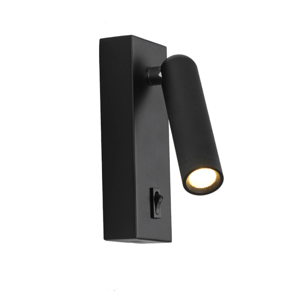 Nowoczesny kinkiet ścienny Nova WL-46376-1-BK LED 2,5W 3000K na hol czarny