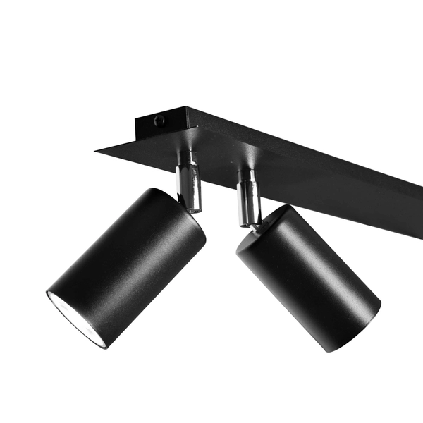 Kuchenna lampa wisząca Albio K-4137 Kaja metalowa czarna nad wyspę z regulacją