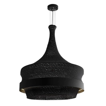 Bawełniana lampa wisząca Dota 5030 Amplex LED 32W 3000K nad stół czarny