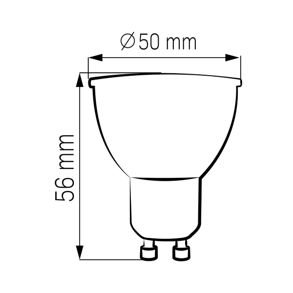 Żarówka GU10 energooszczędna 328502 LED 10W 4000K biała