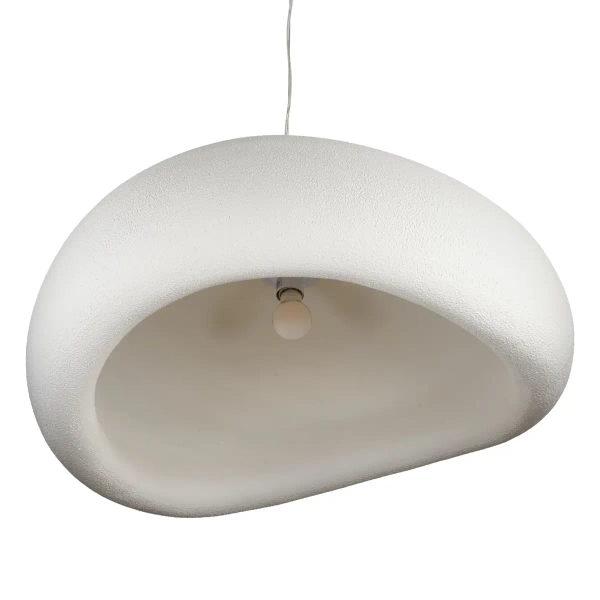 Lampa wisząca nowoczesna biała tworzywo STONE DN426-800 kloszowa E27 do jadalni 1p