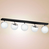 Plafon LAMPA sufitowa SFERA MLP8875 Milagro metalowa OPRAWA kule balls na listwie czarne białe chrom