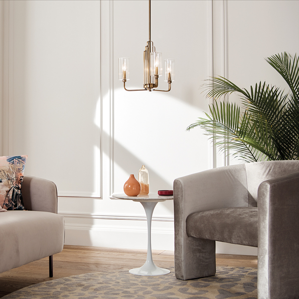 Żyrandol wiszący QN-KIMROSE3-BNB art deco szklany mosiądz