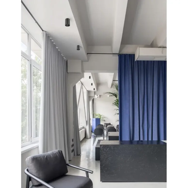 Sufitowa lampa CASENDA LE65137 metalowa tubka do salonu czarna