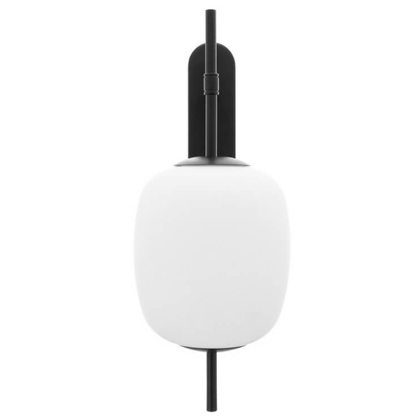 Lampa ścienna do łazienki Epli Mini EMK120S0 ze szkła IP44 biała czarna