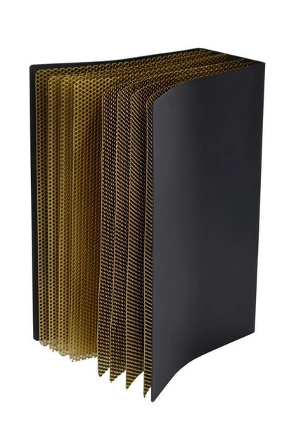 Dekoracyjna LAMPA stojąca EXTRAVAGANZA LIVRET 78596/01/30 Lucide metalowa LAMPKA biurkowa książka czarna złota