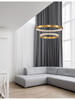 Wisząca lampa pokojowa Moron z kryształkami LED 60W 3000K złota