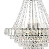 Regulowany żyrandol Osborne OSB1238-EH Dar Lighting rokoko do salonu kryształy srebrna