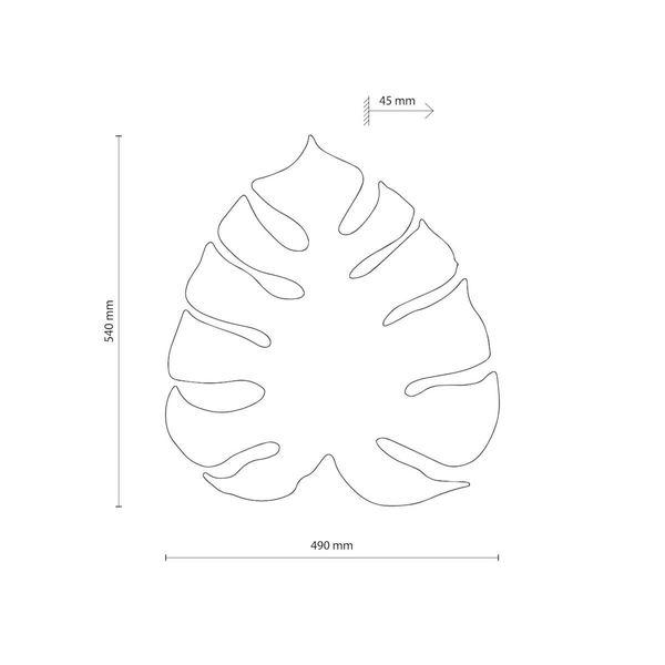 Kinkiet naścienny Monstera 5915 TK Lighting do sypialni loft biały