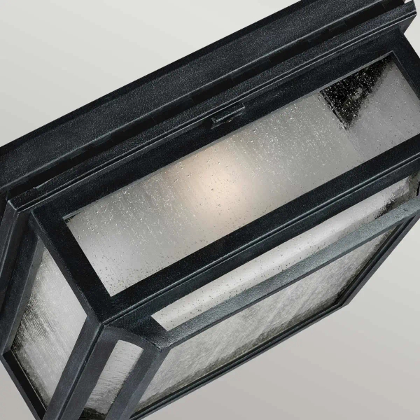Zewnętrzna LAMPA sufitowa Shepherd FE-SHEPHERD-F Elstead FEISS kwadratowa OPRAWA szklana retro outdoor IP44 cynk przezroczysta