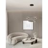 Lampa wisząca ring DONTERIO LE45401 LED 68W 3000K metalowa czarna