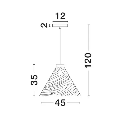 Skandynawska lampa wisząca BRONTILA LE45383 nad stół drewniana