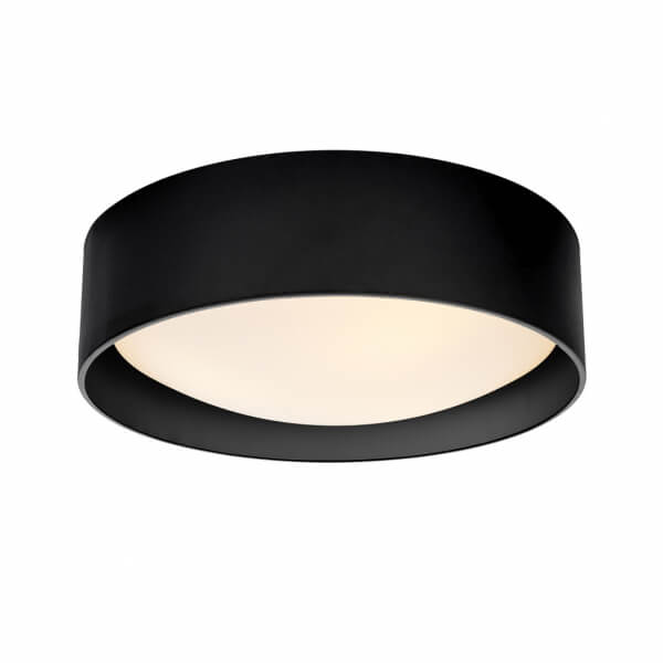 Lampa sufitowa do jadalni VERO 30686302 Kaspa okrągła metalowa czarna biała