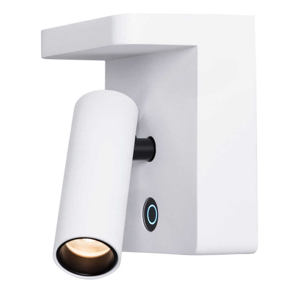 Kinkiet ścienny Lofer W0373 Maxlight LED 7W 3000K tubka do sypialni biała