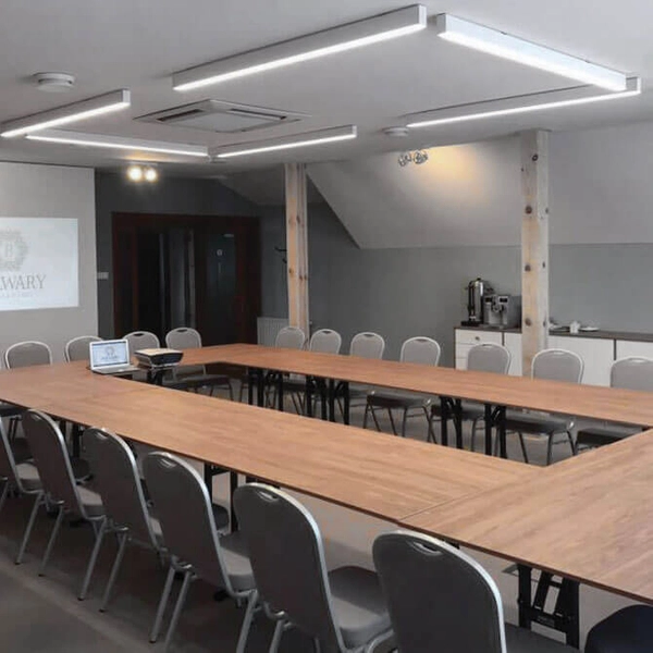 Liniowa lampa sufitowa Lupinus 3115003202-1 Elkim LED 16W 4000K podłużna biała