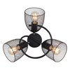 Lampa nasufitowa Josina 54034-3 z regulacją czarna drewno