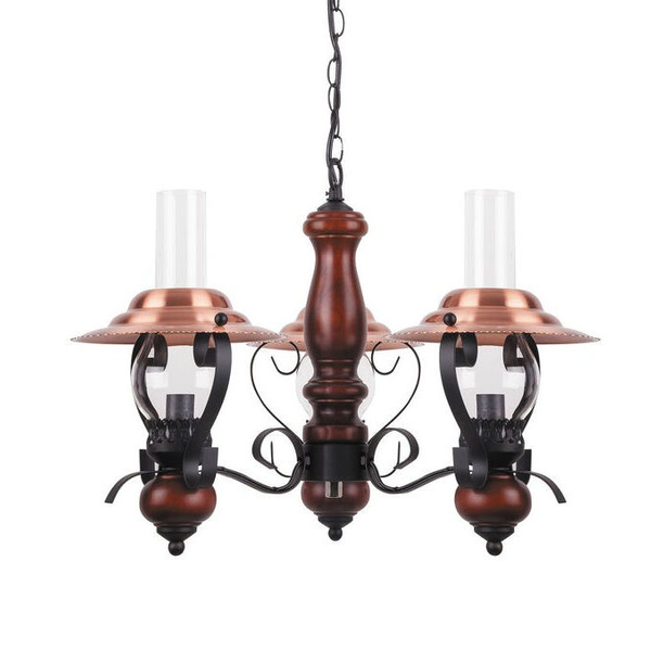 Wisząca lampa latarnia ENNA 7860 Rabalux retro zwis miedziana czarna