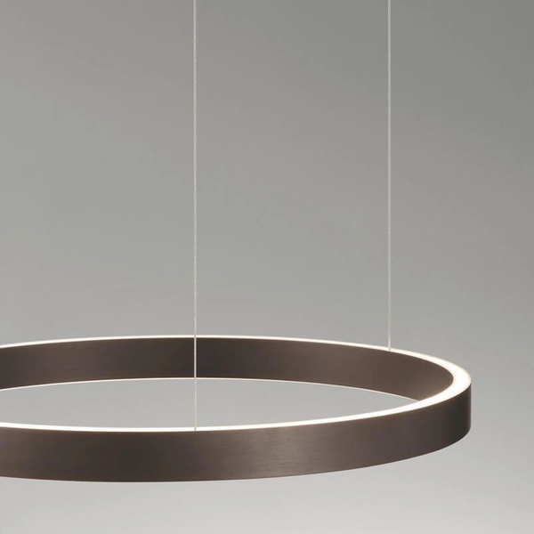 Salonowa lampa wisząca BARI LE44318 LED 60W 3000K pierścień brązowy