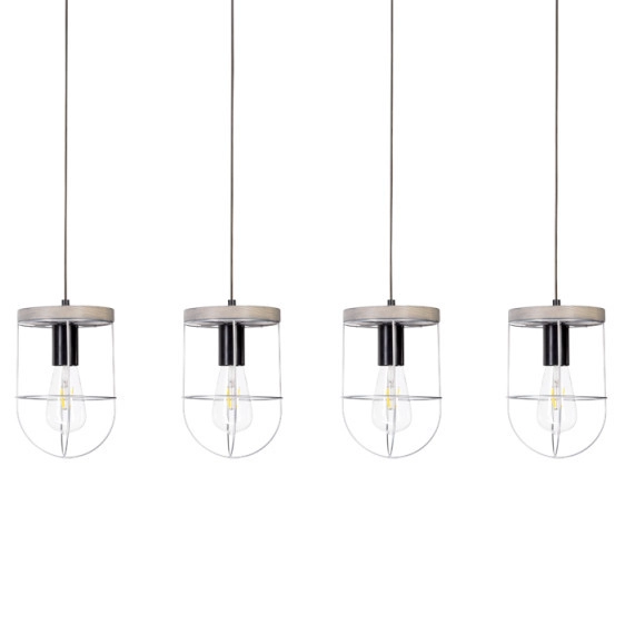 Industrialna lampa wisząca NETUNO 1871759457 vintage drewno srebrny