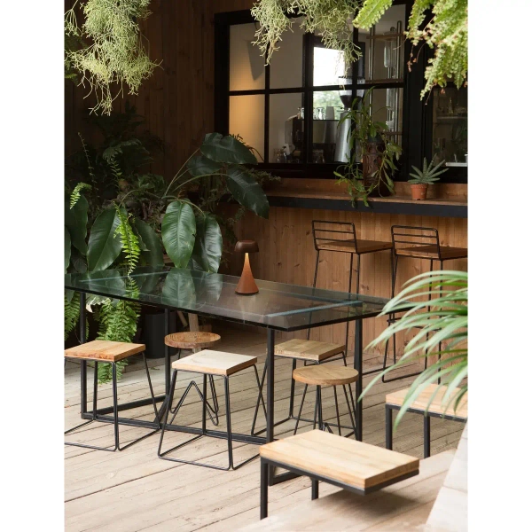 Stołowa lampka zewnętrzna FORTIZA LE75282 LED 2W 3000K IP54 rdzawy