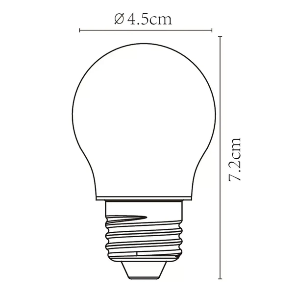 Żarówka klasyczna LED 49021/04/67 E27 4W 2700K 280lm szklana przydymiona