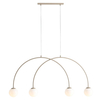 Zwisająca lampa molekułowa UNA 1116L17_S Aldex nad stół beżowa