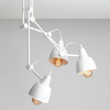 Industrialna lampa sufitowa AIDA 814PL_E Aldex regulowana nad łóżko biała