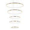 Pierścieniowa lampa wisząca Ring Slim MSE1501100163 Moosee LED 105W 3000K z pilotem złota