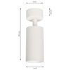 Spot LAMPA sufitowa MICA ML6087 + ML6093 Milagro metalowa OPRAWA tuba + pierścień biały chrom