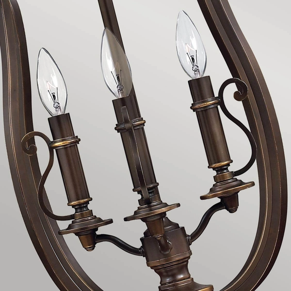 Żyrandol na łańcuchu Playmouth HK-PLYMOUTH4-P Hinkley świecznik brązowy