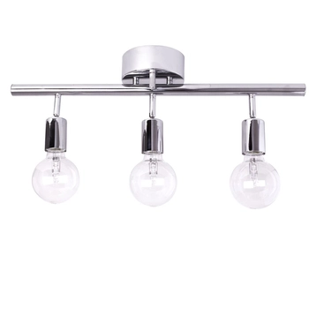 3-punktowa lampa sufitowa Row natynkowa do kuchni chrom