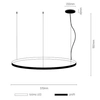 Wisząca lampa ring Agari 5324 Shilo LED 38W 3000K okrągła złota