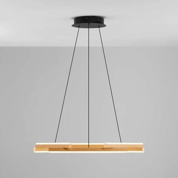 Designerska lampa zwieszana Balta LE43529 LED 38W 3000K złota czarna