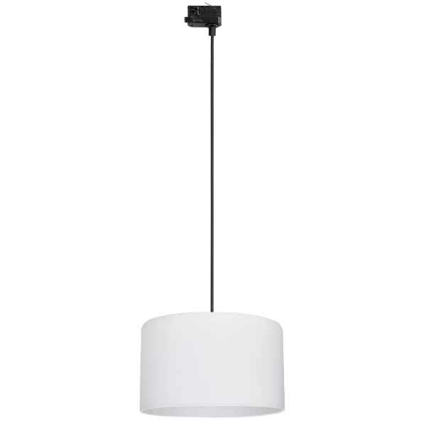Zwisająca lampa szynowa 3-fazowa Tracer 10691 okrągły abażur biały
