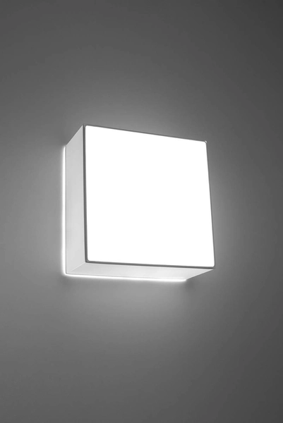 Kinkiet LAMPA ścienna SL.0144 kwadratowa OPRAWA sufitowy plafon biały