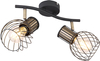 Lampa sufitowa Argusto 54013-2 industrial spoty czarne złote