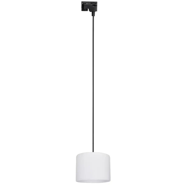 Zwisająca lampa jednofazowa do szyn Tracer 10679 z abażurem biały