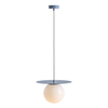 Lampa wisząca szklana Loop 1125G16_M kulista Aldex kulista niebieski