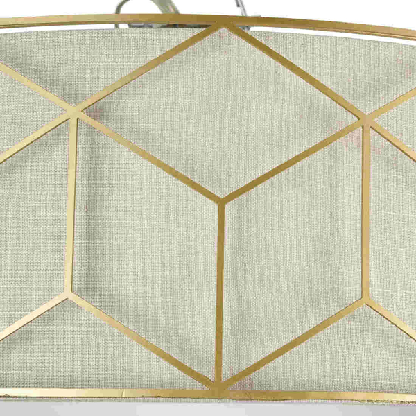 Plafoniera LAMPA sufitowa MESSINA H223-PL-05-G Maytoni okrągła OPRAWA abażurowy plafon złoty beżowy