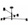 Lampa sufitowa SNOW LP-731/6P BK Light Prestige metalowe sticks czarne
