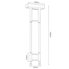 Minimalistyczna lampa sufitowa Alha 9072 Dohar LED 29W 4000K metalowa biała czarna