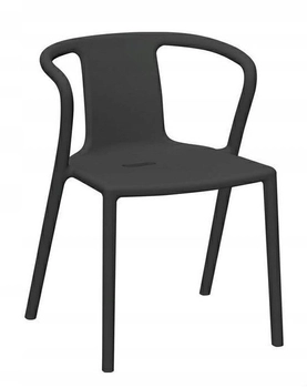 Krzesło kuchenne Air 1615-APC z podłokietnikami czarne