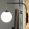 Kinkiet do salonu Dione 108420 Markslojd ball kula kulista biała czarna