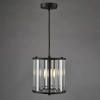 Wisząca lampa do przedpokoju Kiran KIR0122 kryształowa czarny