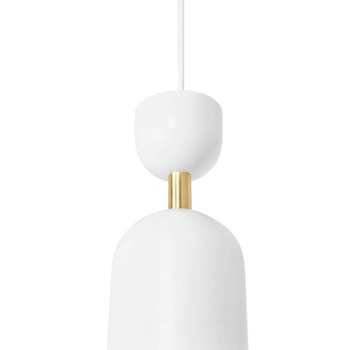 Lampa wisząca do jadalni Supuru SUA131P0 metalowa biała mosiądz