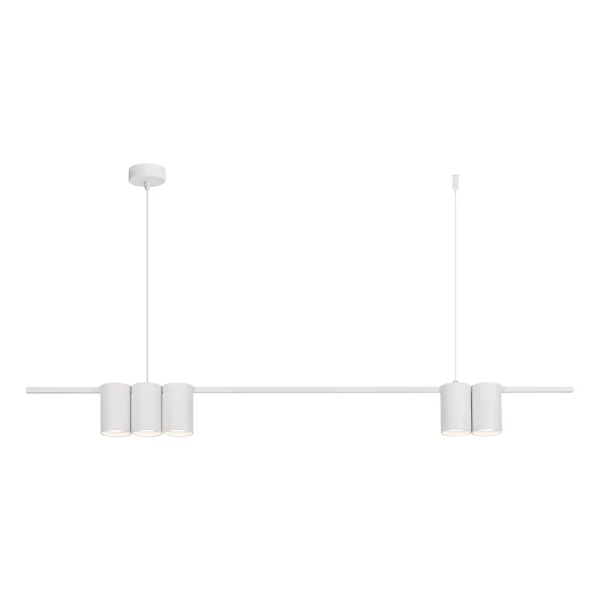 Podłużna lampa wisząca GENESIS ML0368 nad stół tubki białe